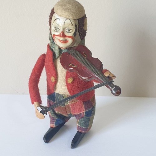 Clown violoniste ancien - clown,