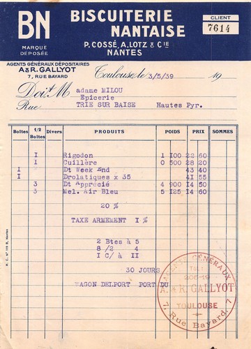 1939 biscuiterie nantaise - biscuiterie, p