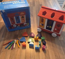 Ancien Jouet Vintage, FRYD Roulotte CIRCUS. Jouet Vintage