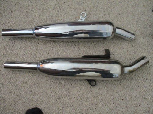 Pair norman hyde mufflers - of,