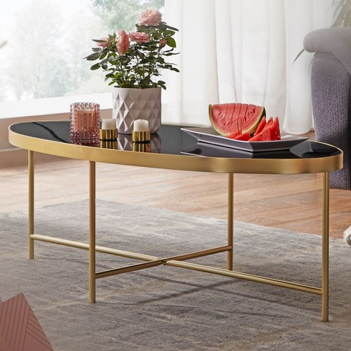 Finebuy table basse - table, ovale
