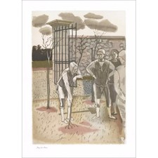 BRIANCHON Maurice - Lithographie originale "Le vieillard" 38x28cm - 1961