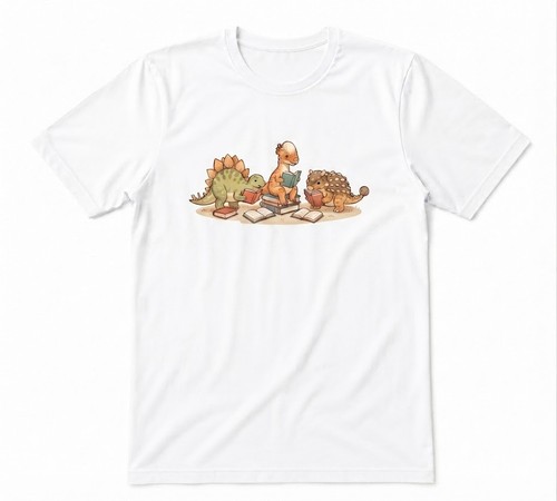 Reading dinosaurs cartoon - dinosaurs, dino