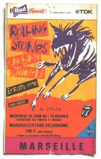 Billet concert ticket stub THE