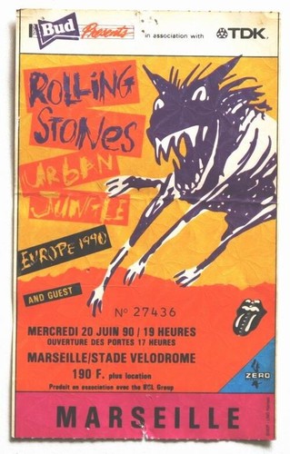 Billet concert ticket stub the - billet,