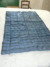 ANCIEN COUVRE LIT CRYLCOLOR COUETTE ENFANT PLAID ECOSSAIS MATELASSE 60 S VINTAGE