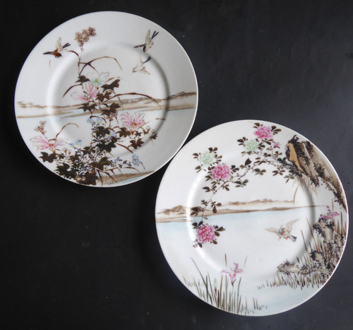 Assiettes japonaises kutani - 2,