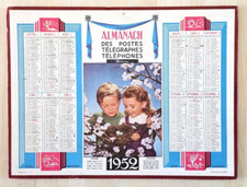 Almanach calendrier ptt 1952 - almanach,