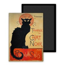 Le chat noir-Magnet Frigo