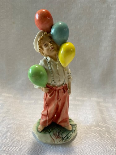 Boy with balloons capodimonte - boy,