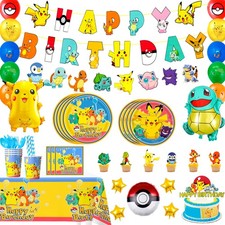 Pokémon Décoration De Fête D'Anniversaire Pour Enfants, Pokemon Fête Ballons