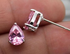 BOUCLES D'OREILLES TOPAZE ROSE