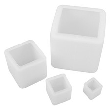  4 Pcs Moule Bougie Moules Silicone Pour Resine Epoxy À Verser En Cire Craft