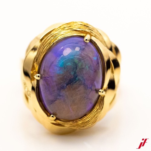 Bague 18k jaune avec - jaune,