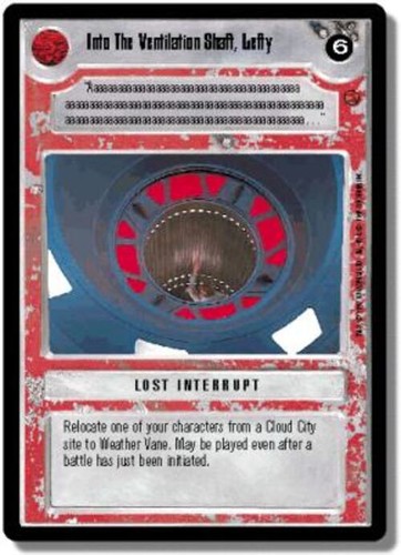 Into the ventilation shaft - into,