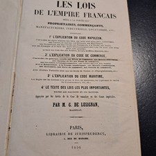 Les lois de l'Empire Français