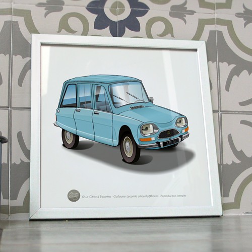 Poster citroën ami break - poster,