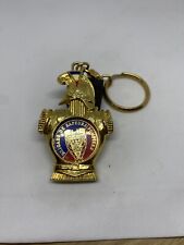 Porte Clé Pompier Porte Jeton Couleur Or