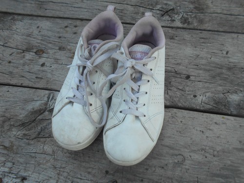Adidas cuir blanches rose - et,