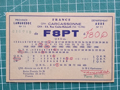 Br0513 carte radio amateur qsl - carte,