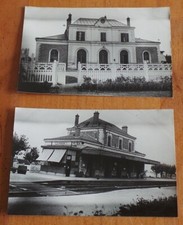 RARE - LOT 2 CARTES PHOTOS  -  ANCIENNE GARE DE LA VERRIERE - YVELINES