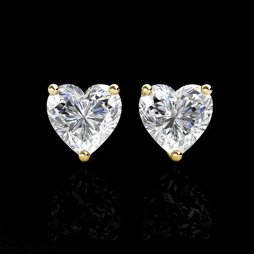 1ct created diamond heart - 1ct,