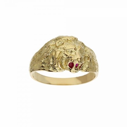 Bague homme jaune 18 - or,
