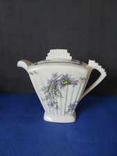 cafetière  vintage ART DÉCO en porcelaine de Limoges France  Violettes Muguet 