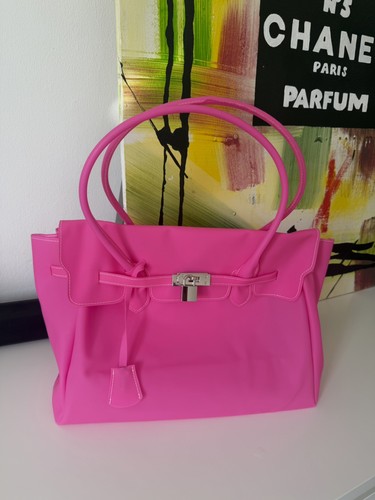 Pink jelly bag pvc waterproof - pink,