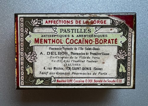 Ancienne boite tole pastilles - ancienne,