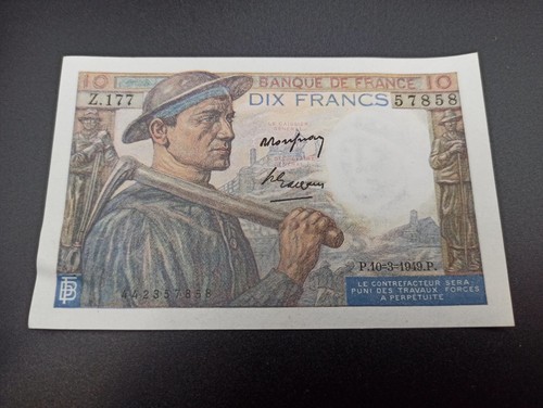 Francs mineur - 10, (10-3-1949)