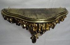 Console M Baroque Or Noir Dual 31x21x12cm Miroir Murale Console Retro NEUF