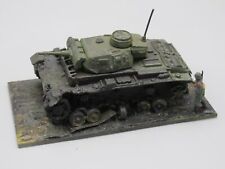 Maquette char allemand Panzer 3 neutralisé