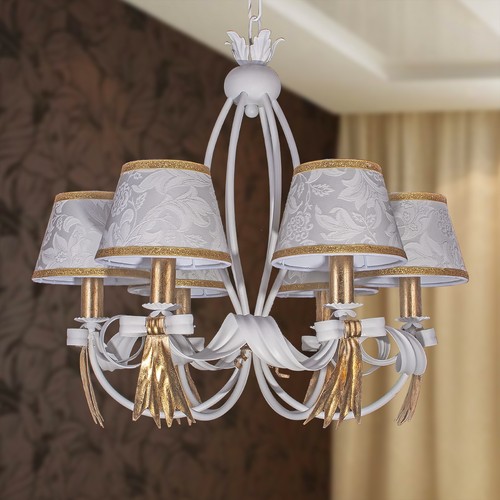 Lustre fer forgé classique - lustre, 6