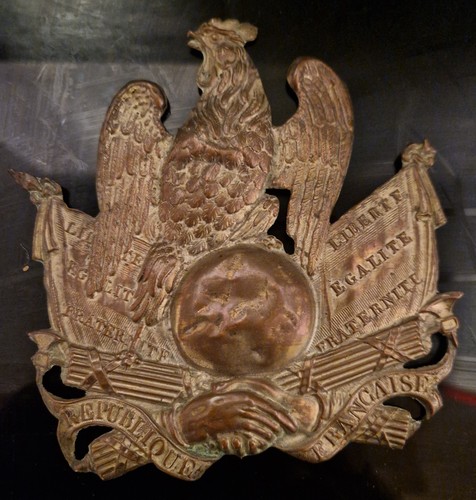 Plaque shako ancienne 1ere - plaque,