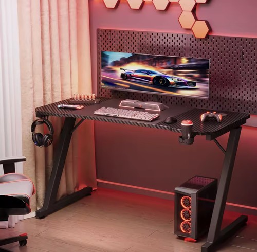 Bureau gaming racing carbone - bureau,