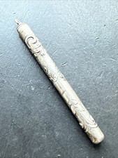 Ancien Etui Porte Mine Crayon Argent Massif  Art Nouveau A Restauré