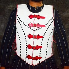 Gilet médiéval en cuir