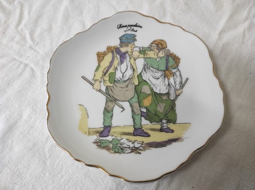 Ancienne assiette décorative - assiette,