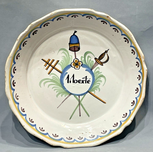 Nevers assiette faïence - nevers,