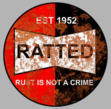 RATTED ROUILLE VW DUB ROD COMBI COX GOLF AUTOCOLLANT STICKER AUTO (RA070).