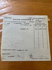 Facture PROGIL XYLOPHENE MARSEILLE 1953