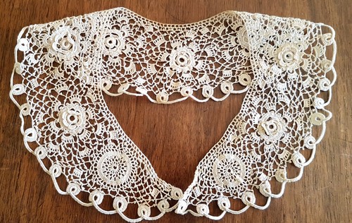 Col ancien dentelle - col,