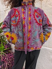 Veste En Velours Suzani Courte