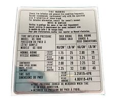 1978 SUZUKI GS1000 TIRE INFO