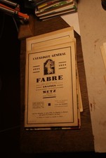 CATALOGUE PLANTE JARDIN , GRAINES FABRE , METZ , AGRICOLES , 1934