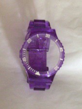 Bracelet de montre de marque YOT violet transparent neuf