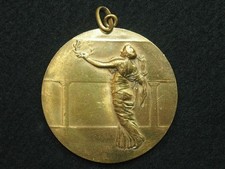 MEDAILLE BRONZE EXPOSITION INTERNATIONALE NANCY 1924 CLUB DES DOGUES ALLEMAND