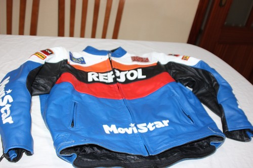 Veste moto cuir repsol - moto,
