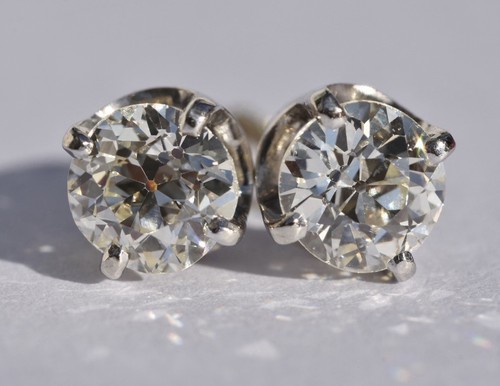 Boucles oreilles diamant - d'oreilles, en